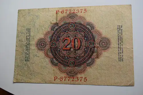 Reichsbanknote - 20 Mark 1914