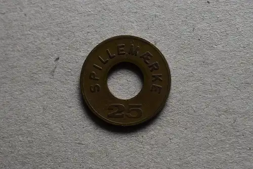 Token - 25 Spillemærke - Dansk Automat Branche Forening - Dänemark
