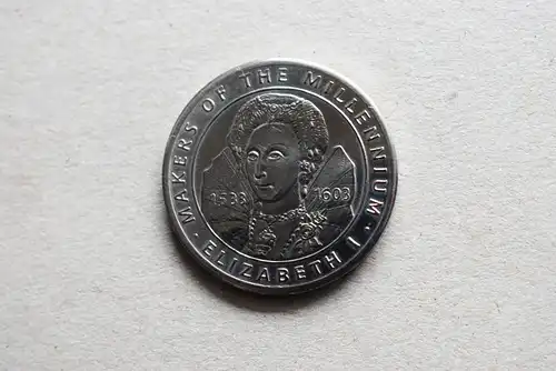 Token - Sainsburys Makers of the Millennium - Elizabeth I - Großbritannien