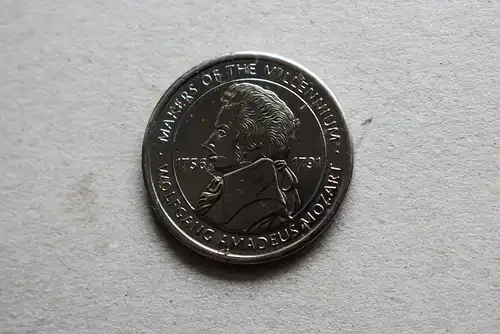 Token - Sainsburys Makers of the Millennium - Wolfgang Amadeus Mozart - Großbritannien