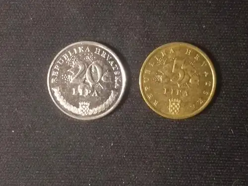 Kroatien - 5 lipa + 20 lipa 2011 gebraucht (ch011)