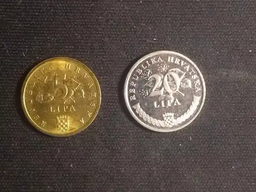 Kroatien - 5 lipa + 20 lipa 2009 gebraucht (ch013)