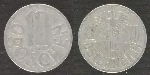 Österreich - 10 groschen 1955