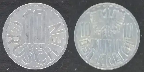 Österreich - 10 groschen 1955