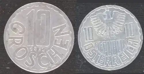 Österreich - 10 groschen 1963