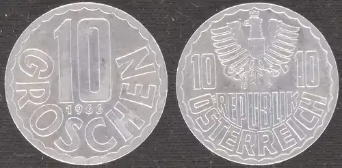 Österreich - 10 groschen 1966