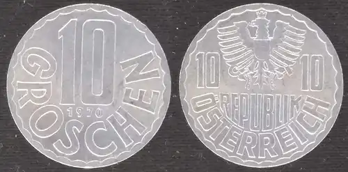 Österreich - 10 groschen 1970 