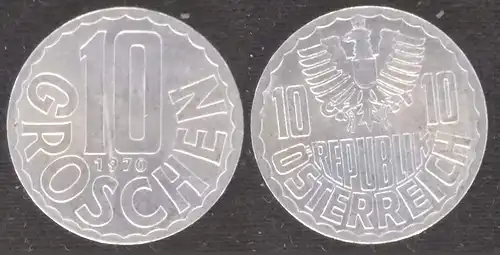 Österreich - 10 groschen 1970