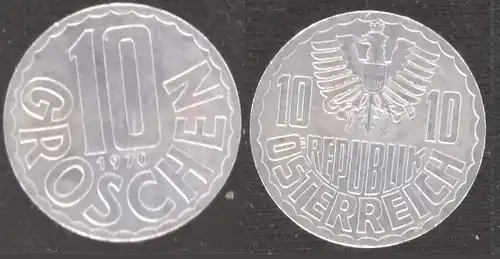 Österreich - 10 groschen 1970 