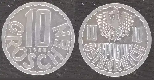 Österreich - 10 groschen 1984