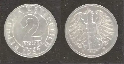 Österreich - 2 groschen 1957