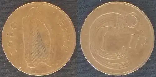 Irland - 1 pingin (penny) 1980