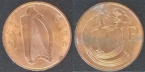Irland - 1 pingin (penny) 1993 