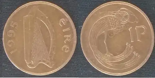 Irland - 1 pingin (penny) 1995 