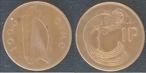 Irland - 1 pingin (penny) 1996 