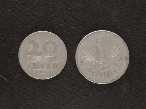 Ungarn - 1 forint + 20 filler 1968 gebraucht (hu009)