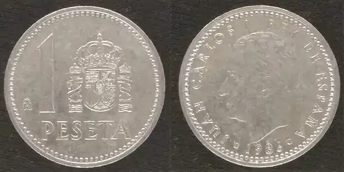 Spanien - 1 peseta 1986