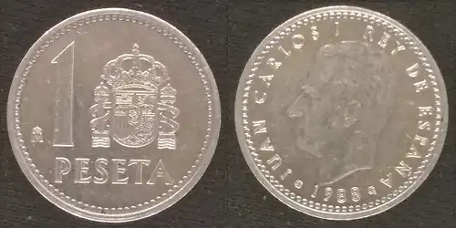Spanien - 1 peseta 1988 