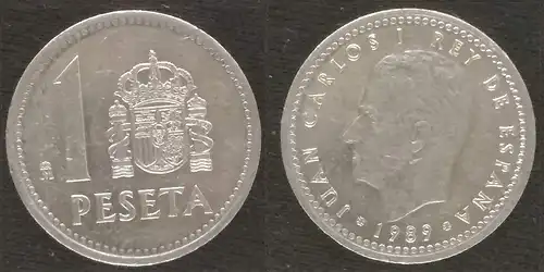 Spanien - 1 peseta 1989 