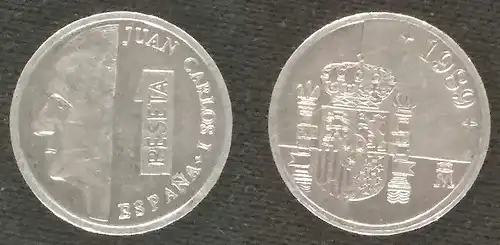 Spanien - 1 peseta 1989