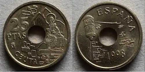 Spanien - 25 pesetas 1998 