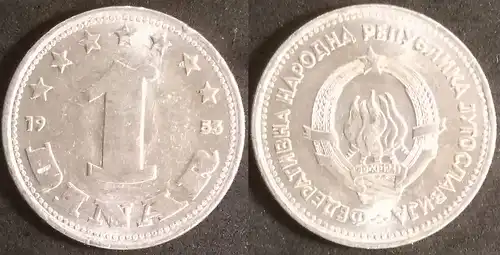 Jugoslawien - 1 dinar 1953