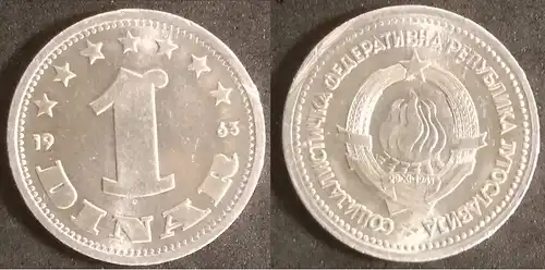 Jugoslawien - 1 dinar 1963 