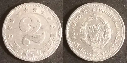 Jugoslawien - 2 dinara 1953