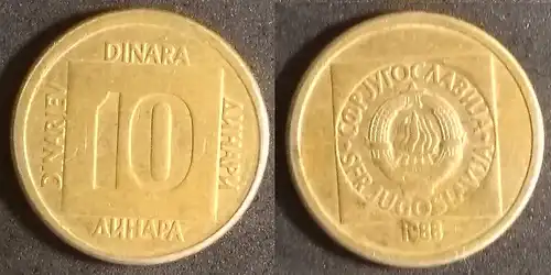 Jugoslawien - 10 dinara 1988 