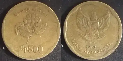 Indonesien - 500 rupiah 1992