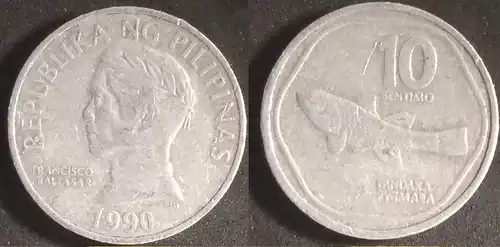 Philippinen - 10 sentimo 1990