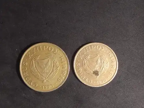 Zypern - 10 + 5 cent 1990