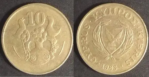 Zypern - 10 cent 1983 