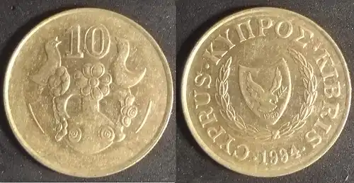 Zypern - 10 cent 1994