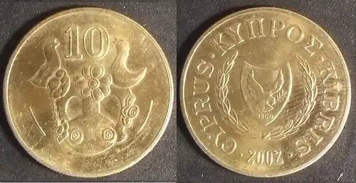 Zypern - 10 cent 2002