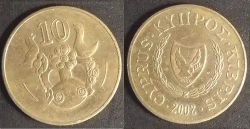 Zypern - 10 cent 2002