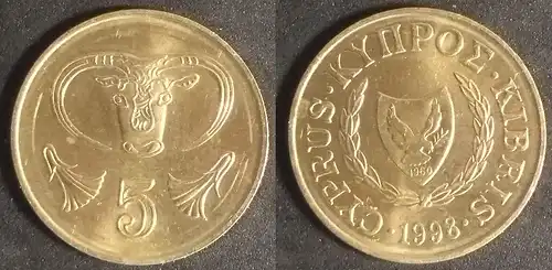 Zypern - 5 cent 1998