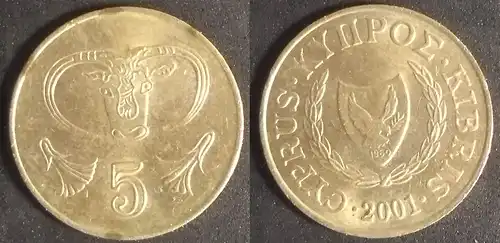 Zypern - 5 cent 2001