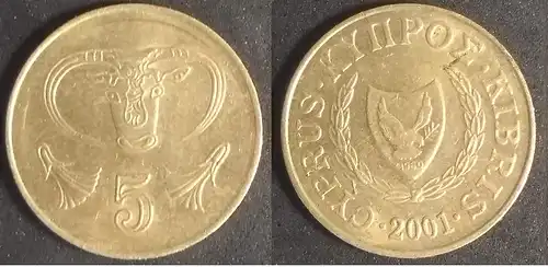 Zypern - 5 cent 2001