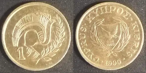 Zypern - 1 cent 1990