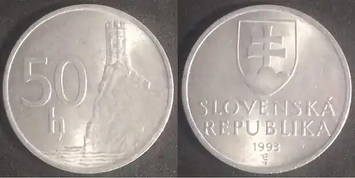 Slowakei - 50 halierov 1993 