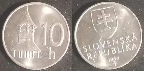 Slowakei - 10 halierov 1993