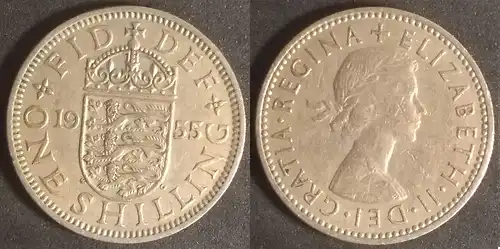 Großbritannien - 1 shilling 1955 England