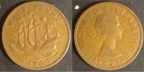 Großbritannien - 1/2 penny 1960 