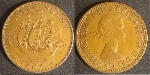 Großbritannien - 1/2 penny 1967 