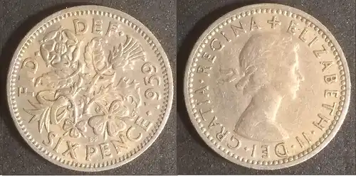 Großbritannien - 6 pence 1959 