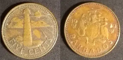 Barbados - 5 cents 1979 