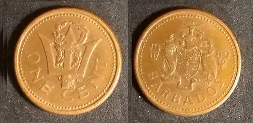 Barbados - 1 cent 1989