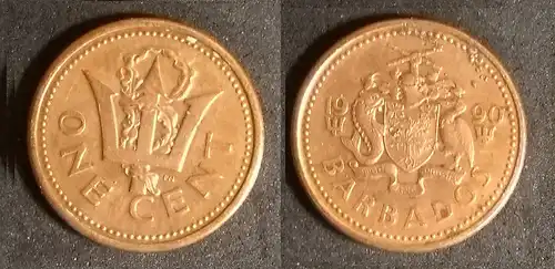 Barbados - 1 cent 1990 