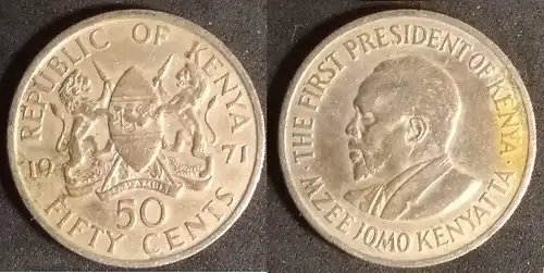 Kenia - 50 cents 1971 